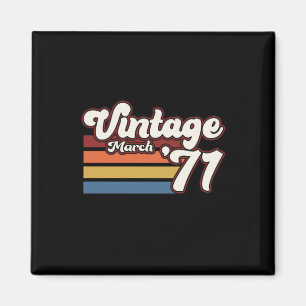 Vintage 1971 50th Birthday March Magnet