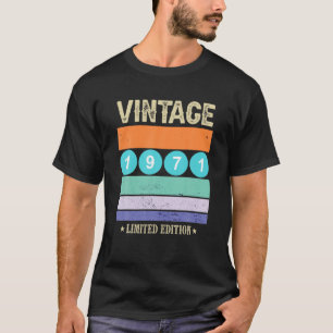 Vintage 1971 Funny 50 Years Old Men And Women 50Th T-Shirt