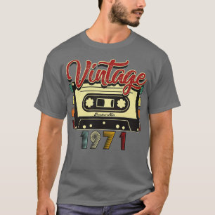 Vintage 1971 Greatest Hits Cassette Tape T-Shirt