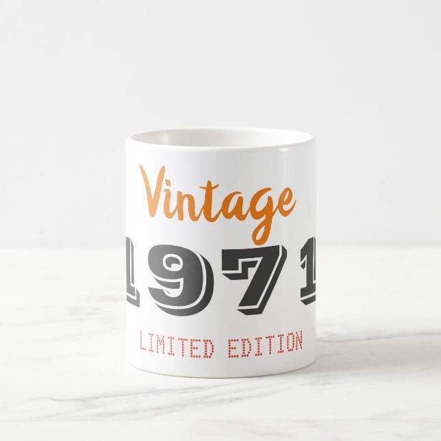 Vintage 1971 Limited Edition Coffee Mug – 55th  (Center)