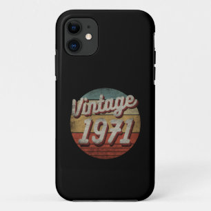 VINTAGE 1971 MEN WOMEN BIRTHDAY GIFT Case-Mate iPhone CASE