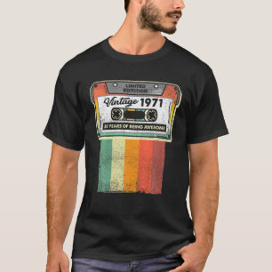Vintage 1971 Retro 50 Years Of Being Awesome Limit T-Shirt