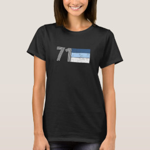 Vintage 1971 Retro Blue Edition Born In 1971 51 Ye T-Shirt