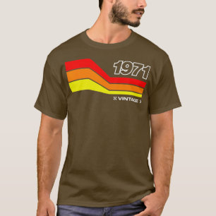 Vintage 1971 Retro Motocross dirt bike 50th T-Shirt