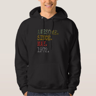 Vintage 1972  1972  May 1972 Vintage 1972 Hoodie