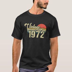 Vintage 1972 50Th Birthday 50 Years Old Legend Gif T-Shirt