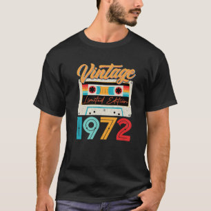 Vintage 1972 Awesome 50 Years Old Retro 50Th Birth T-Shirt