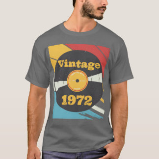 Vintage 1972 Birthday Fiftieth Gift Millsime girl T-Shirt