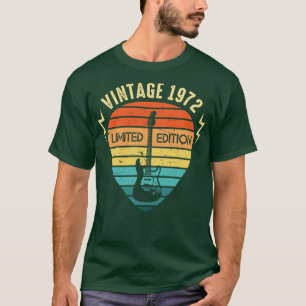 Vintage 1972 Guitar Limited Edition 51th Birthday T-Shirt