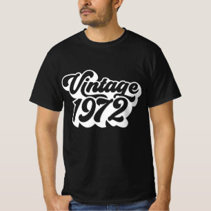 Vintage 1972 Retro Years Of Birth70s, Gift T-Shirt