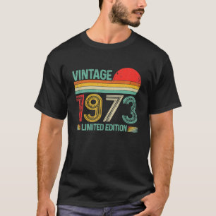 Vintage 1973 49th Birthday Decorations Men Women T-Shirt