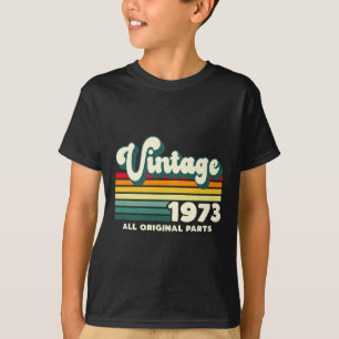 Vintage 1973 All Original Parts Colourful Retro Su T-Shirt