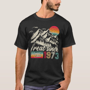 Vintage 1973 Man Woman   for 50th Birthday T-Shirt
