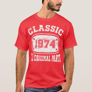 Vintage 1974 All Original Parts White T-Shirt