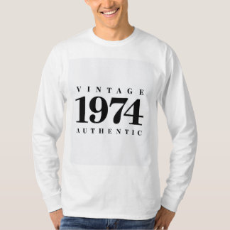 Vintage 1974 Authentic – Retro Birthday Sweatshirt T-Shirt
