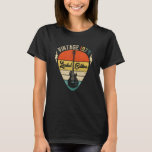 Vintage 1974 Born In 1974 50th Birthday Retro Guit T-Shirt<br><div class="desc">Vintage 1974 Born In 1974 50th Birthday Retro Guitar Lover</div>