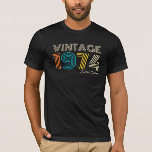 Vintage 1974 Limited Edition 50th Birthday T-Shirt