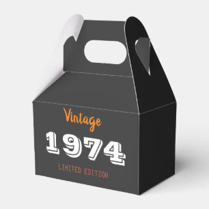 Vintage 1974 limited edition 52nd Birthday Gift Favour Box