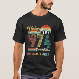 Vintage 1974 Limited Edition Original Parts 50th T-Shirt