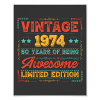 Vintage 1974 Made in 1974 50th Birthday 50 Years