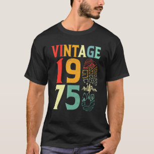 Vintage 1975 47 Year Old Birthday Camping Hiking   T-Shirt