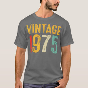 Vintage 1975 47th Birthday Decoration Men Women 47 T-Shirt