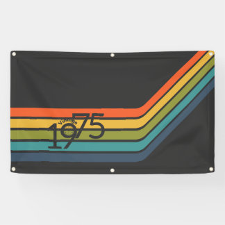 Vintage 1975 Design Party Banner