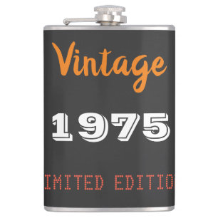 Vintage 1975 Flask – 50th Birthday Gift for Him 