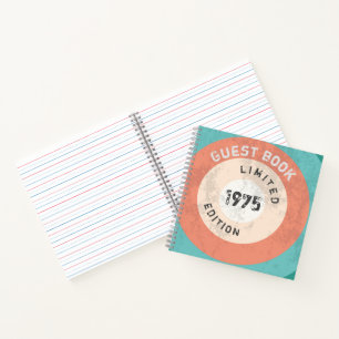 Vintage 1975 limited edition 50th Birthday Notebook