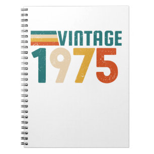 VINTAGE 1975 NOTEBOOK