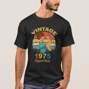 Vintage 1975 Original Parts Funny 47Th Birthday Fo T-Shirt