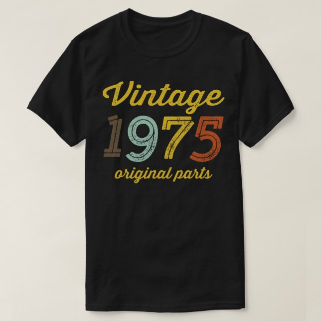 Vintage 1975 Original Parts T-Shirt (Design Front)