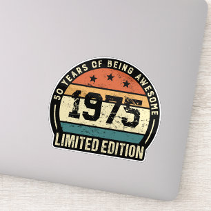 Vintage 1975 Retro 50th Birthday Anniversary