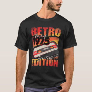 Vintage 1975 T Best Of 1975 Cassette Tape 47Th Bir T-Shirt