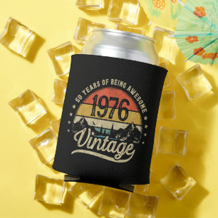 Vintage 1976 50 Years Old 50th Birthday Can Cooler