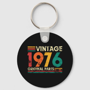 Vintage 1976 50th Birthday Key Ring