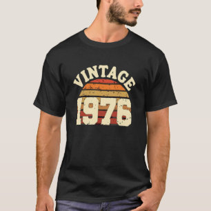 Vintage 1976 Big 50th Birthday Gift for Men Women T-Shirt