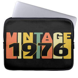 Vintage 1976 Birthday Laptop Sleeve