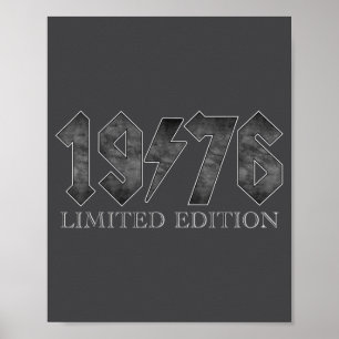 Vintage 1976 Clic 50 Years Old Bday 50th Birthday Poster
