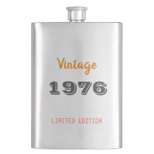Vintage 1976 Flask – 50th Birthday Gift for Men