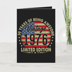 Vintage 1976 Limited Edition 50 Years Old Holiday Card