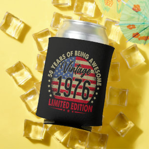Vintage 1976 Limited Edition 50th Birthday Can Cooler