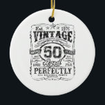 Vintage 1976 Limited Edition Shirt 50 Year Old 50t Ceramic Tree Decoration<br><div class="desc">Vintage 1976 Limited Edition Shirt 50 Year Old 50th Birthday</div>