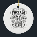 Vintage 1976 Limited Edition Shirt 50 Year Old 50t Ceramic Tree Decoration<br><div class="desc">Vintage 1976 Limited Edition Shirt 50 Year Old 50th Birthday</div>