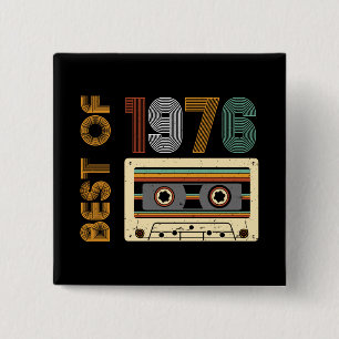 Vintage 1976 Made in 1976 70th Birthday 50 Years  15 Cm Square Badge