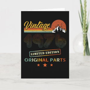 Vintage 1976 Retro Birthday Card