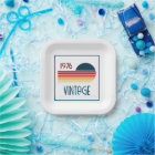 Vintage 1976 Retro Stripe Sun 50th Birthday