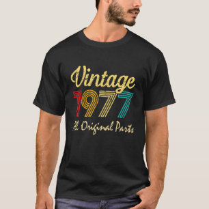 Vintage 1977  45 Years Old Men And Women 45th Birt T-Shirt