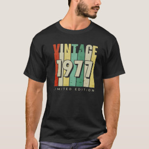 Vintage 1977 Limited Edition Retro Birthday Gifts T-Shirt