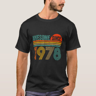 Vintage 1978 44 Years Old Men And Women 44th Birt T-Shirt